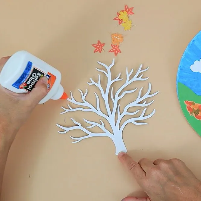 add glue to tree