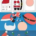 Paper Build a Santa Craft For Kids - Pinterest Image