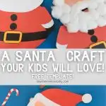 Paper Build a Santa Craft For Kids - Pinterest Image