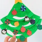 Pinterest Image for Paper Plate Christmas Tree Craft