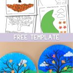 Make a Paper Plate Fall Tree Craft at school with our free printable template. This hands-on craft activity is perfect for teaching kids about fall, allowing them to create and explore the changing colors of autumn leaves in an educational environment.