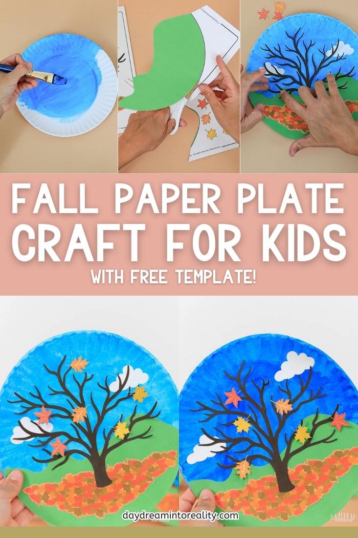 Make a Paper Plate Fall Tree Craft at school with our free printable template. This hands-on craft activity is perfect for teaching kids about fall, allowing them to create and explore the changing colors of autumn leaves in an educational environment.