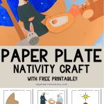 Pinterest Image: Paper Plate Nativity Craft For Kids