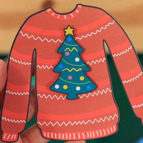 Christmas Tree Ugly Sweater Craft