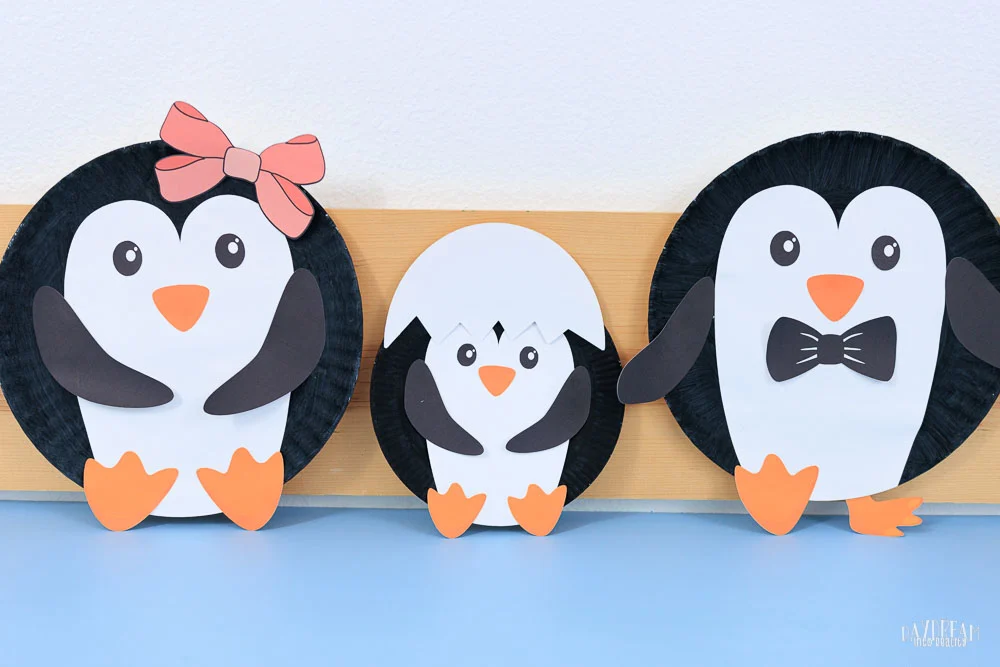 penguin family craft for kids