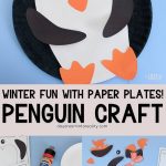 paper plate penguin craft for kids - Pinterest image