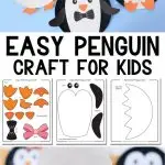 paper plate penguin craft for kids - Pinterest image