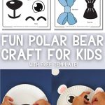 paper plate polar bear craft for kids - Pinterest image