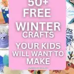 winter crafts for kids collage 3 - Pinterest image