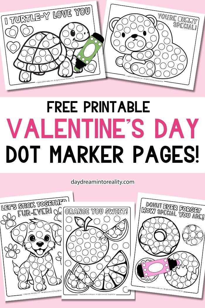 Valentine's Day Dot Marker Page Pinterest Image 2