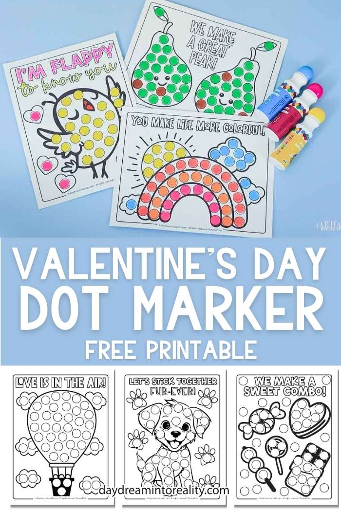 Valentine's Day Dot Marker Page Pinterest Image 5