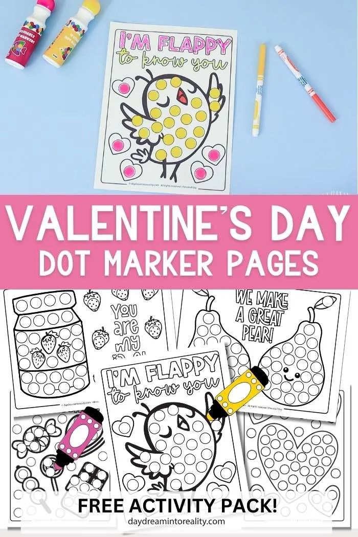 Valentine's Day Dot Marker Page Pinterest Image 4