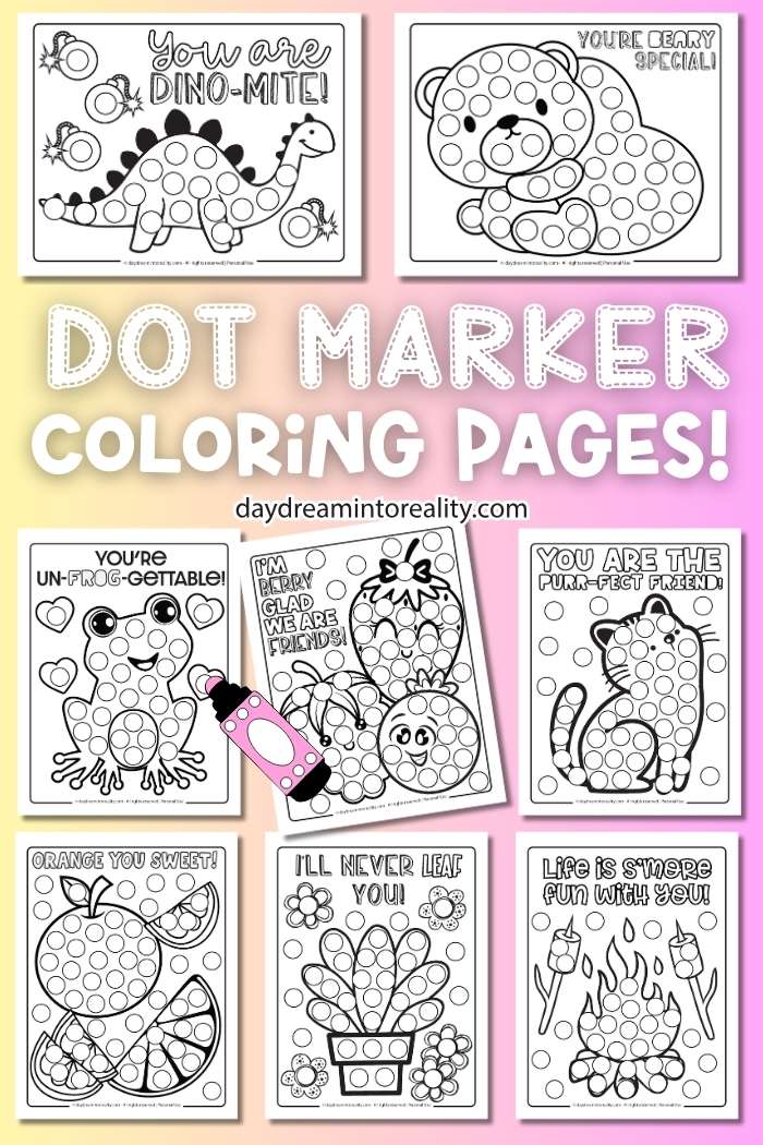 Valentine's Day Dot Marker Page Pinterest Image 3