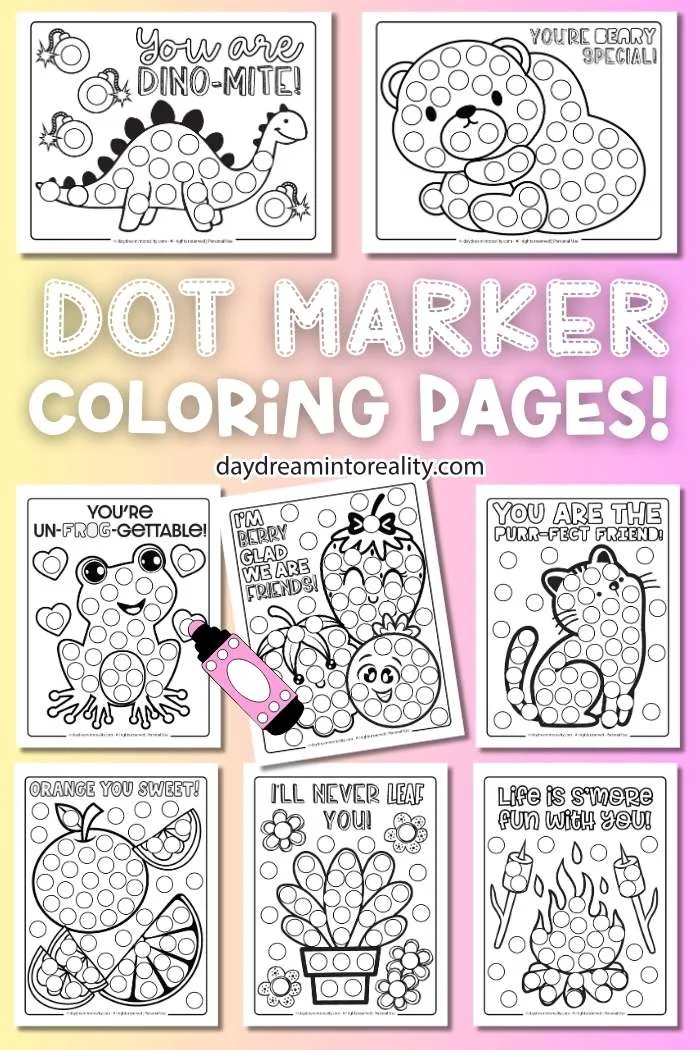 Valentine's Day Dot Marker Page Pinterest Image 3