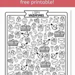 Valentine's Day I SPY Free Printable - Pinterest Image 2