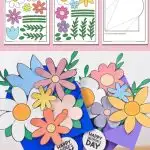 Paper Flower Bouquet Craft for Kids - Pinterest Image 5