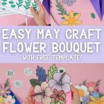 Paper Flower Bouquet Craft for Kids - Pinterest Image 6