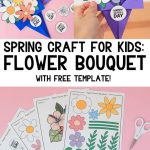 Paper Flower Bouquet Craft for Kids - Pinterest Image 4