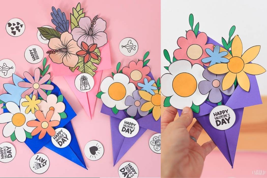 lower Bouquet Craft for Kids Featured Image