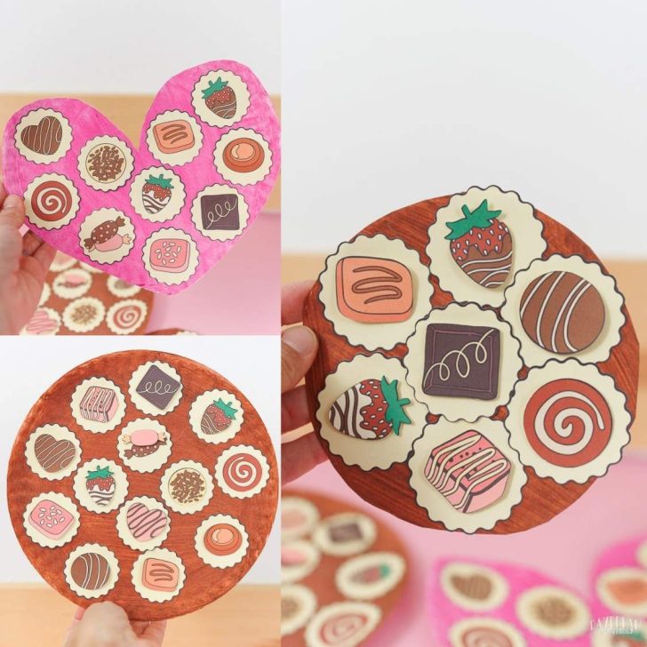 Paper Plate Chocolate Box (Tray) Craft For Kids Featured Image