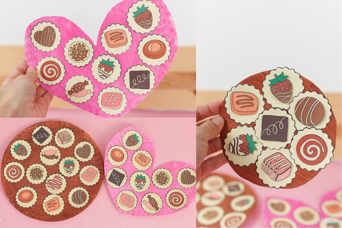 Paper Plate Chocolate Box (Tray) Craft For Kids Featured Image Horizontal