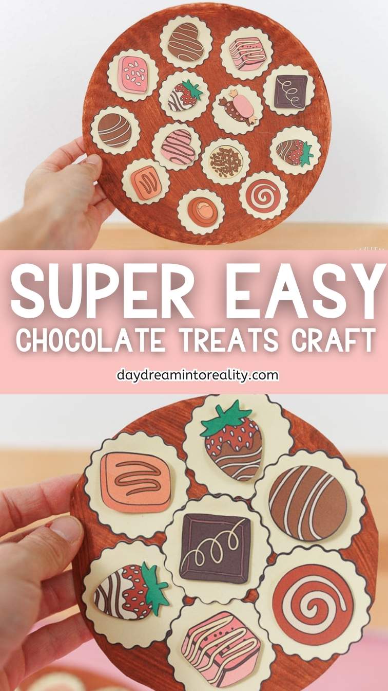 paper plate chocolate and candy tray - Pinterest image 3