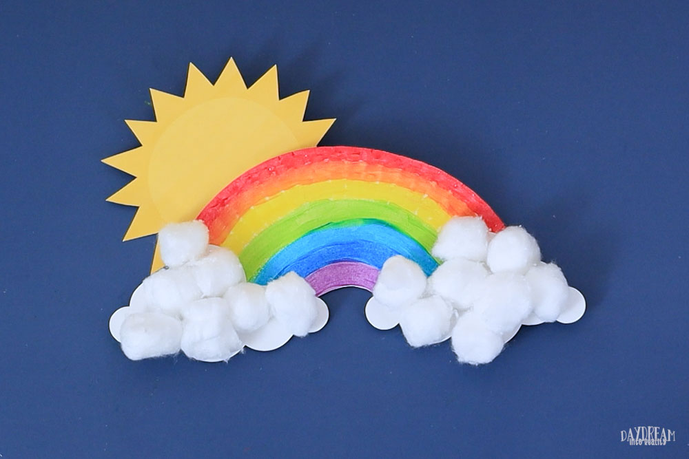 Different way to assemble rainbow craft.