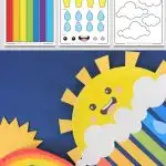 Paper Plate Rainbow Craft - Pinterest Image 6