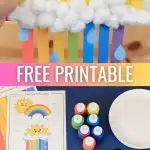 Paper Plate Rainbow Craft - Pinterest Image 3