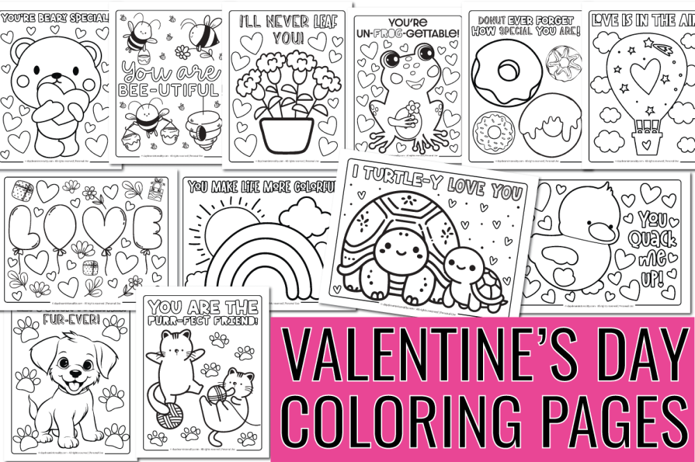 Valentines Day Coloring Pages Featured Image 2:3