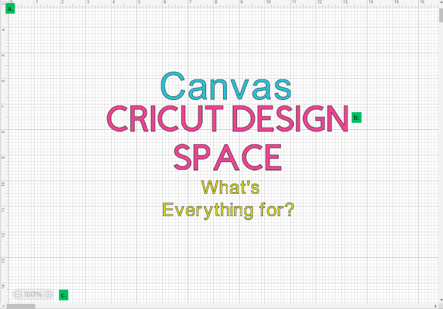 Cricut Design Space - canvas area