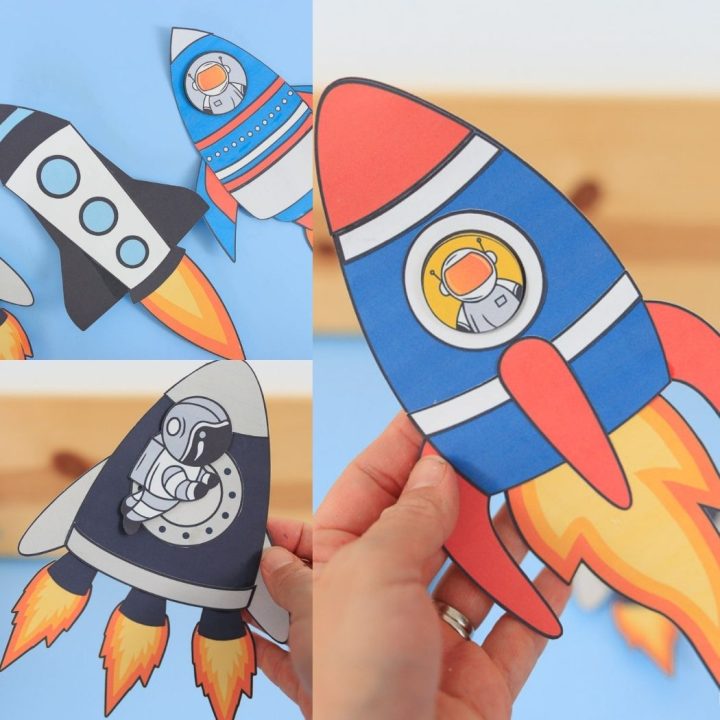 Paper Build a Rocket Craft | Free Template