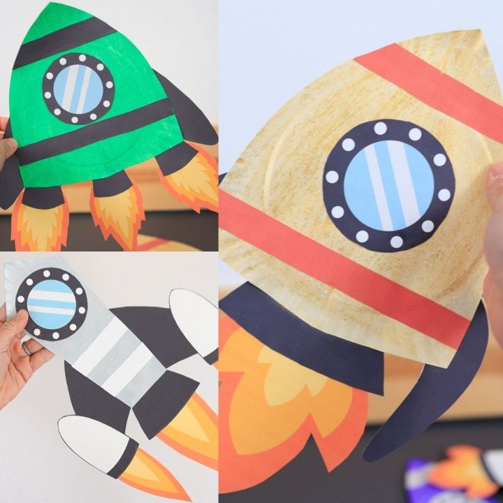 Paper Plate Rocket Ship Craft Featured Image Square