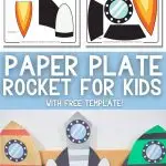 Paper Plate Rocket Ship Craft - Pinterest Image 5