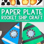 Paper Plate Rocket Ship Craft - Pinterest Image 3