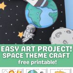 Space Scene Art Project For Kids - Pinterest Image 2