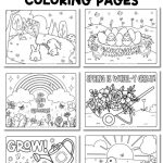 Spring Coloring Pages - Pinterest Image 4