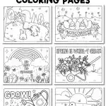 Spring Coloring Pages - Pinterest Image 4