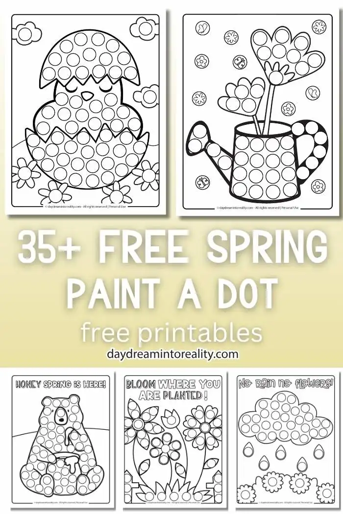 Spring Dot Marker Pages - Pinterest Image 5