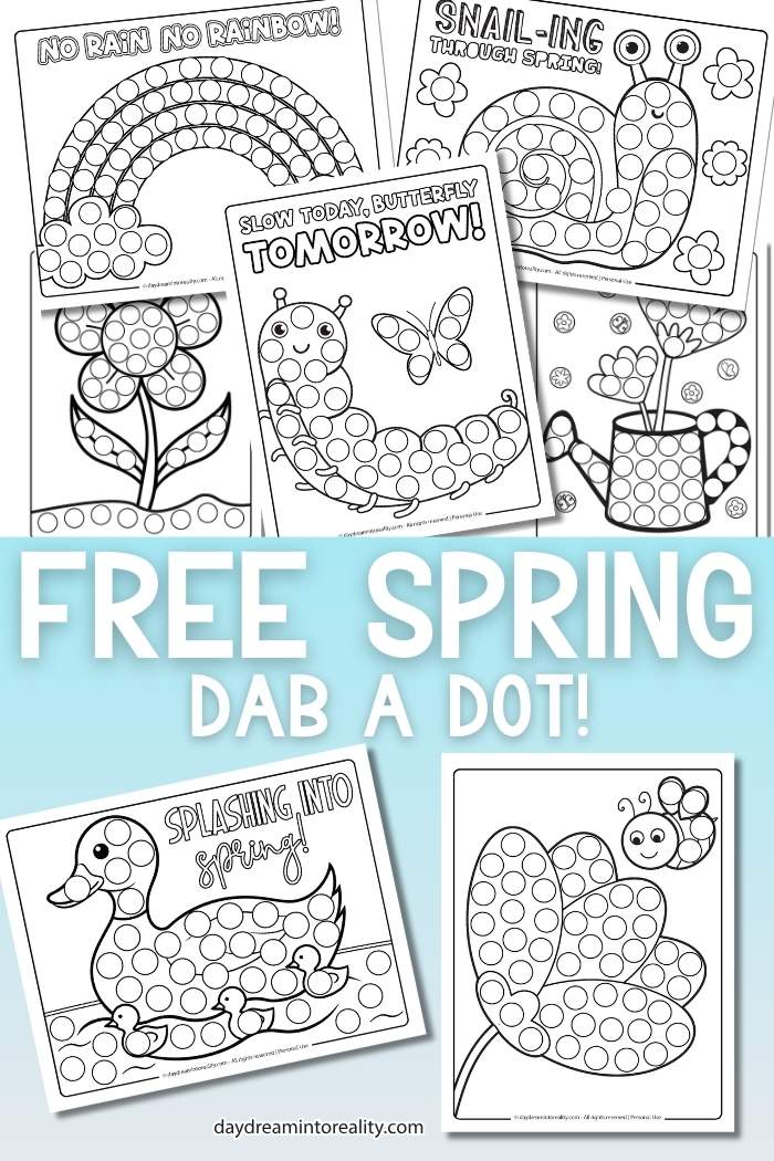 Spring Dot Marker Pages - Pinterest Image 2